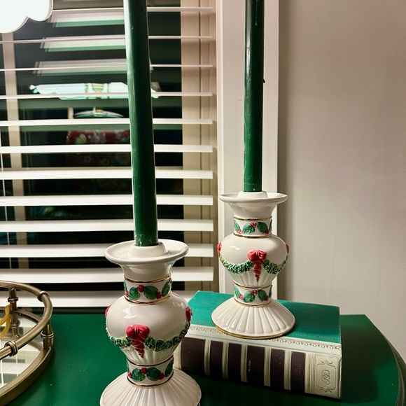 International Silver Company Vintage Christmas Candlestick Holders - Picture 2 of 3